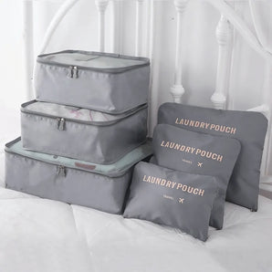 NFI essentials Set of 6 Travel Organizer, Cube Storage Organizer Bags Clothes Packing Storage - AYAHA ENTERPRISES PRIVATE LIMITED