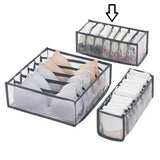 NFI essentials Foldable Organiser for Bra, Underwear & Socks - Set of 3 Dresser Drawer Storage Organizer for Undergarments - AYAHA ENTERPRISES PRIVATE LIMITED