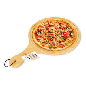 NFI essentials Wooden Pizza Cutting Board With Handle