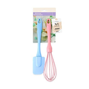 NFI essentials Spatula & Whisk Set, Non-Stick Cooking Safe Set of 2