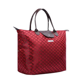 NFI essentials Jacquard Convertible Long Shopping Bag Foldable Shopping Handbag Travel Bag Women Shoulder Waterproof Carry Bag - AYAHA ENTERPRISES PRIVATE LIMITED