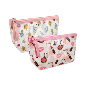 NFI essentials PU Floral Print Makeup Pouch for Women, Stylish Pouches for Makeup Accessories & Travel Organiser, Cosmetic Pouch - AYAHA ENTERPRISES PRIVATE LIMITED