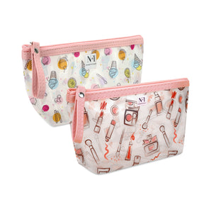 NFI essentials PU Floral Print Makeup Pouch for Women, Stylish Pouches for Makeup Accessories & Travel Organiser, Cosmetic Pouch - AYAHA ENTERPRISES PRIVATE LIMITED