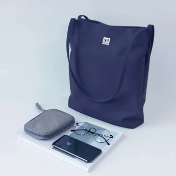 NFI essentials Tote Bag for Women with snap Button, Stylish nylon Blend Handbag - AYAHA ENTERPRISES PRIVATE LIMITED