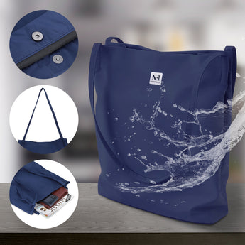 NFI essentials Tote Bag for Women with snap Button, Stylish nylon Blend Handbag - AYAHA ENTERPRISES PRIVATE LIMITED