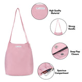 NFI essentials Tote Bag for Women with snap Button, Stylish nylon Blend Handbag - AYAHA ENTERPRISES PRIVATE LIMITED