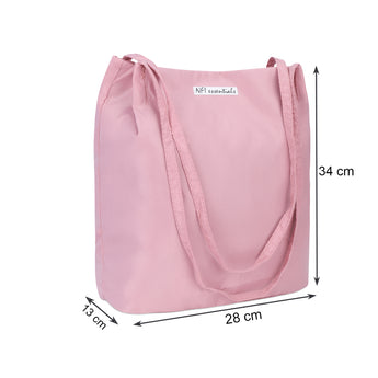 NFI essentials Tote Bag for Women with snap Button, Stylish nylon Blend Handbag - AYAHA ENTERPRISES PRIVATE LIMITED
