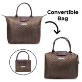 NFI essentials Jacquard Convertible Long Shopping Bag Foldable Shopping Handbag Travel Bag Women Shoulder Waterproof Carry Bag - AYAHA ENTERPRISES PRIVATE LIMITED