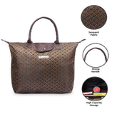 NFI essentials Jacquard Convertible Long Shopping Bag Foldable Shopping Handbag Travel Bag Women Shoulder Waterproof Carry Bag - AYAHA ENTERPRISES PRIVATE LIMITED