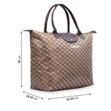 NFI essentials Jacquard Convertible Long Shopping Bag Foldable Shopping Handbag Travel Bag Women Shoulder Waterproof Carry Bag - AYAHA ENTERPRISES PRIVATE LIMITED