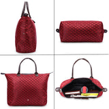 NFI essentials Jacquard Convertible Long Shopping Bag Foldable Shopping Handbag Travel Bag Women Shoulder Waterproof Carry Bag - AYAHA ENTERPRISES PRIVATE LIMITED