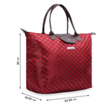 NFI essentials Jacquard Convertible Long Shopping Bag Foldable Shopping Handbag Travel Bag Women Shoulder Waterproof Carry Bag - AYAHA ENTERPRISES PRIVATE LIMITED