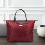 NFI essentials Jacquard Convertible Long Shopping Bag Foldable Shopping Handbag Travel Bag Women Shoulder Waterproof Carry Bag - AYAHA ENTERPRISES PRIVATE LIMITED