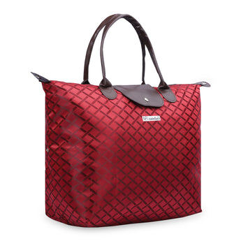 NFI essentials Jacquard Convertible Long Shopping Bag Foldable Shopping Handbag Travel Bag Women Shoulder Waterproof Carry Bag - AYAHA ENTERPRISES PRIVATE LIMITED