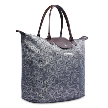 NFI essentials Jacquard Convertible Long Shopping Bag Foldable Shopping Handbag Travel Bag Women Shoulder Waterproof Carry Bag - AYAHA ENTERPRISES PRIVATE LIMITED