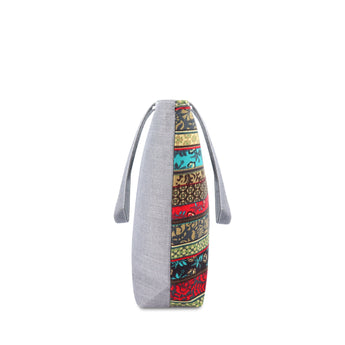 NFI essentials Canvas Printed Tote Bag for Women with Zipper, Casual Handbag - AYAHA ENTERPRISES PRIVATE LIMITED