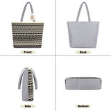 NFI essentials Polyester Printed Pack of 2 Tote Bag for Women,Casual  Shopping Handbag, Tote Grocery Portable Bag Eco-friendly Hobo Bag, Travel - AYAHA ENTERPRISES PRIVATE LIMITED
