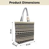 NFI essentials Polyester Printed Pack of 2 Tote Bag for Women,Casual  Shopping Handbag, Tote Grocery Portable Bag Eco-friendly Hobo Bag, Travel - AYAHA ENTERPRISES PRIVATE LIMITED