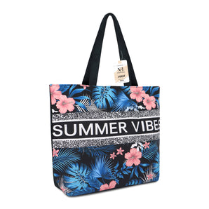 NFI essentials Polyester Printed Tote Bag for Women,Casual  Shopping Handbag, Tote Grocery Portable Bag Eco-friendly Hobo Bag, Travel