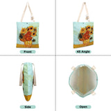 NFI essentials Canvas Printed  Pack of 2  Tote Bag for Women with Tich Button, Casual Handbag Shopping, Tote Grocery Portable Bag Eco-friendly Hobo Bag, Travel. - AYAHA ENTERPRISES PRIVATE LIMITED