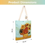 NFI essentials Canvas Printed  Pack of 2  Tote Bag for Women with Tich Button, Casual Handbag Shopping, Tote Grocery Portable Bag Eco-friendly Hobo Bag, Travel. - AYAHA ENTERPRISES PRIVATE LIMITED