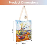 NFI essentials Canvas Printed  Pack of 2  Tote Bag for Women with Tich Button, Casual Handbag Shopping, Tote Grocery Portable Bag Eco-friendly Hobo Bag, Travel. - AYAHA ENTERPRISES PRIVATE LIMITED