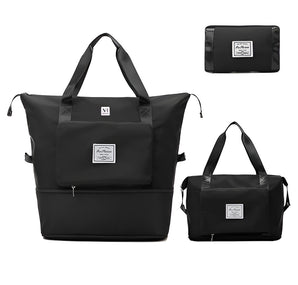 NFI essentials Foldable Travel Bag 41 litres Travel Bag for Women & Men Expandable Duffle Bags for Luggage, Multipurpose Hand Bag for Ladies Lightweight,Weekender Overight