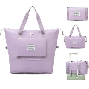 NFI essentials Foldable Travel Bag 41 litres Travel Bag for Women & Men Expandable Duffle Bags for Luggage, Multipurpose Hand Bag for Ladies Lightweight,Weekender Overight (Copy) (Copy) (Copy) (Copy) - AYAHA ENTERPRISES PRIVATE LIMITED