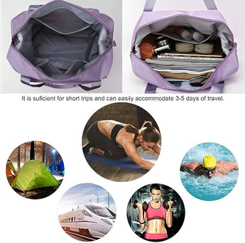 NFI essentials Foldable Travel Bag 41 litres Travel Bag for Women & Men Expandable Duffle Bags for Luggage, Multipurpose Hand Bag for Ladies Lightweight,Weekender Overight (Copy) (Copy) (Copy) (Copy) - AYAHA ENTERPRISES PRIVATE LIMITED
