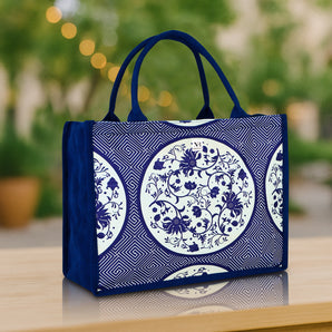 NFI essentials Eco-Friendly Graphic Printed Tote Bag for Women Aesthetic Handbag for Girls Ladies Purse for Multipurpose Shopping Canvas Bags Durable & Washable