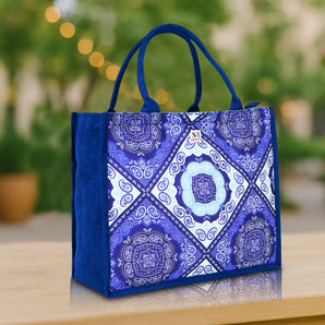 NFI essentials Eco-Friendly Graphic Printed Tote Bag for Women Aesthetic Handbag for Girls Ladies Purse for Multipurpose Shopping Canvas Bags Durable & Washable