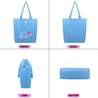 NFI essentials Polyester Printed Tote Bag for Women with Zipper, Casual Handbag Shopping - AYAHA ENTERPRISES PRIVATE LIMITED