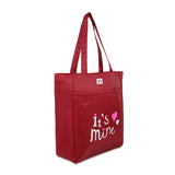 NFI essentials Polyester Printed Tote Bag for Women with Zipper, Casual Handbag Shopping - AYAHA ENTERPRISES PRIVATE LIMITED
