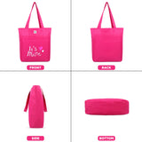 NFI essentials Polyester Printed Tote Bag for Women with Zipper, Casual Handbag Shopping - AYAHA ENTERPRISES PRIVATE LIMITED