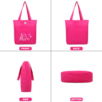NFI essentials Polyester Printed Tote Bag for Women with Zipper, Casual Handbag Shopping - AYAHA ENTERPRISES PRIVATE LIMITED
