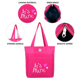 NFI essentials Polyester Printed Tote Bag for Women with Zipper, Casual Handbag Shopping - AYAHA ENTERPRISES PRIVATE LIMITED