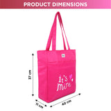 NFI essentials Polyester Printed Tote Bag for Women with Zipper, Casual Handbag Shopping - AYAHA ENTERPRISES PRIVATE LIMITED