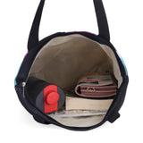 NFI essentials Tote Bag for Women with Zip, Stylish Polyester Canvas Blend Handbag - AYAHA ENTERPRISES PRIVATE LIMITED