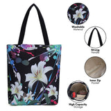 NFI essentials Tote Bag for Women with Zip, Stylish Polyester Canvas Blend Handbag - AYAHA ENTERPRISES PRIVATE LIMITED