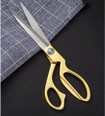 NFI essentials 9.5 Tailor Scissors Gold Stainless Steel Sharp Scissor Professional - AYAHA ENTERPRISES PRIVATE LIMITED