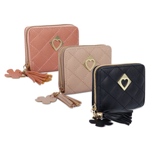 NFI essentials Pack of 3 PU Women's Mini Wallet Clutch Purse Card Holder Small Clutches for Women