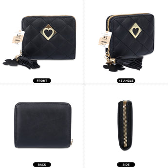 NFI essentials Fashion Soft Fur Semicircle Clutch Wallet for holding Card ,Coin with Zipper - AYAHA ENTERPRISES PRIVATE LIMITED