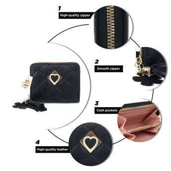 NFI essentials Fashion Soft Fur Semicircle Clutch Wallet for holding Card ,Coin with Zipper - AYAHA ENTERPRISES PRIVATE LIMITED