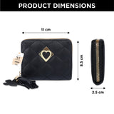 NFI essentials Fashion Soft Fur Semicircle Clutch Wallet for holding Card ,Coin with Zipper - AYAHA ENTERPRISES PRIVATE LIMITED