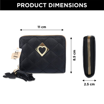 NFI essentials Fashion Soft Fur Semicircle Clutch Wallet for holding Card ,Coin with Zipper - AYAHA ENTERPRISES PRIVATE LIMITED