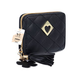NFI essentials Fashion Soft Fur Semicircle Clutch Wallet for holding Card ,Coin with Zipper - AYAHA ENTERPRISES PRIVATE LIMITED