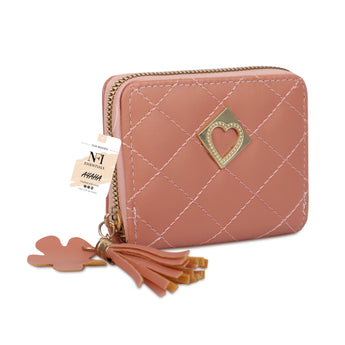 NFI essentials Fashion Soft Fur Semicircle Clutch Wallet for holding Card ,Coin with Zipper - AYAHA ENTERPRISES PRIVATE LIMITED