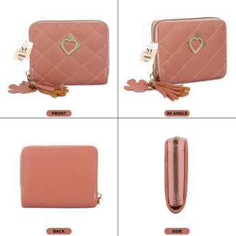 NFI essentials Fashion Soft Fur Semicircle Clutch Wallet for holding Card ,Coin with Zipper - AYAHA ENTERPRISES PRIVATE LIMITED