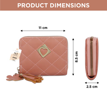 NFI essentials Fashion Soft Fur Semicircle Clutch Wallet for holding Card ,Coin with Zipper - AYAHA ENTERPRISES PRIVATE LIMITED