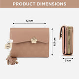 NFI essentials PU Leather Women's Mini Clutch Wallet Girls Card Holder - AYAHA ENTERPRISES PRIVATE LIMITED